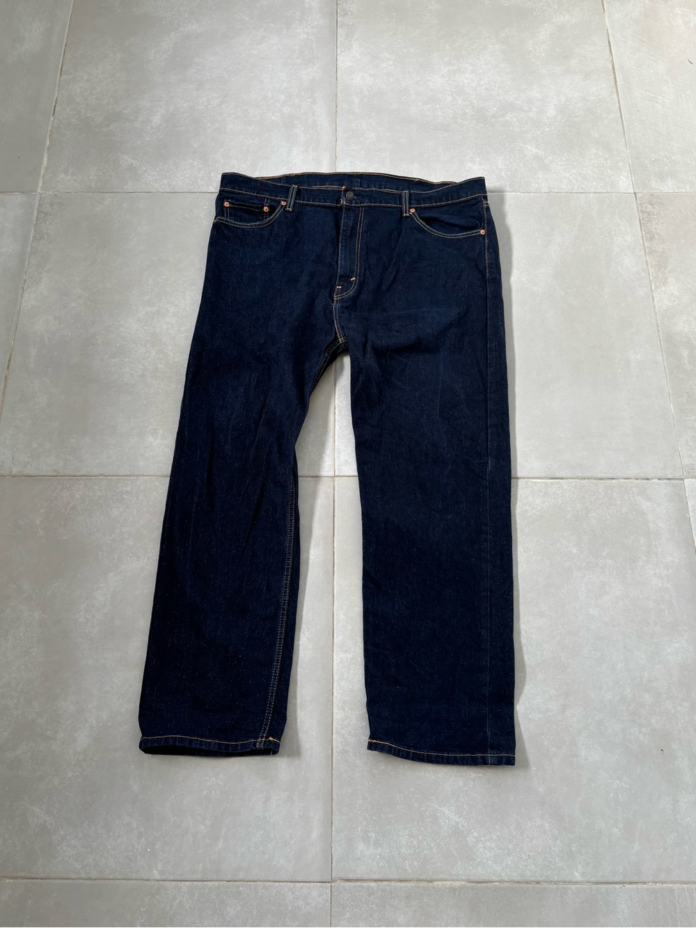 Levi’s 505 Men's Dark Blue Denim Jeans - Classic Straight Fit